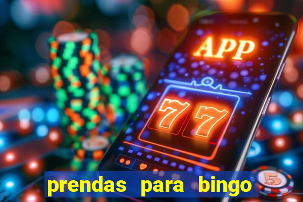 prendas para bingo de natal